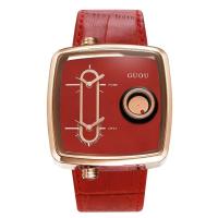 ราคา Guou นาฬิกายุโรปโบราณสำหรับผู้หญิงนาฬิกาสำหรับผู้หญิงสี่เหลี่ยมแฟชั่น (20845196507)