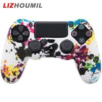 ราคา LIZHOUMIL Camouflage Case Graffiti Studded Dots Silicone Rubber Gel Skin for Sony PS4 Slim Pro Controller Cover Case for Dualshock4 (20762278566)