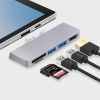 ราคา สำหรับ Surface Pro 7 7 USB C Hub 5 In 1อะลูมิเนียมพร้อมหัวแปลงสัญญาณ HDMI 4K USB C (19507404528)
