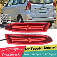 ราคา ไฟ LED สีแดงสะท้อนแสงด้านหลังกันชนไฟท้ายสำหรับ Toyota Avanza 2012 2021โคมไฟเบรกหยุดขับรถพร้อมสัญญาณเลี้ยวต่อเนื่องแบบไดนามิก Type B (19549794470)