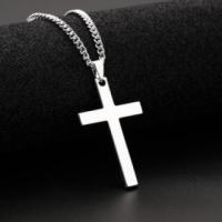 ราคา Elegant Cubic Zirconia Cross Necklace Pendant 18k Gold Plated Religious Jesus Cross Pendant Necklace Women Jewelry (19227497816)