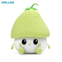 ราคา Strawberry Silicone LED Night Light Rechargeable Sleep Lamp Cute Kids Night Light Gifts For Girls Boys Kids Room Decor (21178831200)