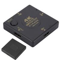 ราคา Display Port Switch 3 In 1 Out High Definition Switcher Multiple Switch Connector High Definition Switcher 4K HD Monitor Switch Box For PC Monitors smart (20352012191)