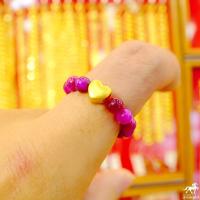 ราคา แหวนหัวใจทอง หินแท้ น้ำหนักทอง 0 1 กรัม ทองคำแท้ 99 99 24K (16435649123)