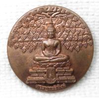 ราคา เหรียญพระปรกโพธิ์ พระพุทธสิหิงค์ วัดสิรินธรเทพรัตนาราม จ นครปฐม หลัง สธ พระเทพ เหรียญกลมใหญ่ เนื้อทองแดง ตอกโค๊ด ๙ (21208427108)