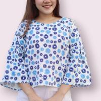 ราคา เสื้อผ้าฝ้ายเชียงใหม่ แขนกระดิ่ง ใส่ทำงาน ฟรีไซส์ (20230716670)