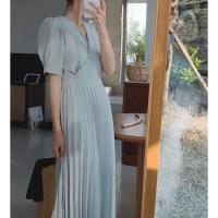 ราคา ชุดเดรสผู้หญิง เดรส ชุดเดรส dress เดรสผู้หญิง ชุดเดรสสวยๆหรู Dress5 150 พร้อมส่ง Pleat Dress เดรสกระโปรงพลีท ผูกเอว จีบรอบ เกาหลีมาก ทรงสวย เดรสมีแขน เดรสออกงาน ทำงาน Korea Style (20144012216)