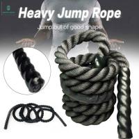 ราคา Fitness Weighted Jump Rope 25mm Heavy Battle Skipping Ropes Power Training Multifunction SW (16455904529)