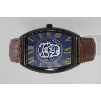 ราคา นาฬิกาข้อมือผู้ชายหญิง เรือนทองโลหะเคลือบดำ สายหนังแท้ ระบบ Quartz 3เข็ม หน้าปัดคลาสสิค killing ขนาดหน้าปัด30mmx38mm รุ่น CON 7030B (20385511273)