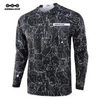 ราคา KEMALOCE ไม่จำกัดเพศเสื้อวิบากเสื้อแขนยาวขาวดำMTBเสื้อเสือภูเขาการ์ตูน2023ฤดูร้อน100 โพลีเอสเตอร์BMXเสื้อวิบากแขนยาว (13591085184)