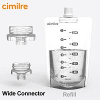 ราคา Cimilre Free T แพ็คเครื่องปั๊มนมแม่ชุดขั้วต่อกว้างกระเป๋าเก็บนมเกาหลี (21015336944)