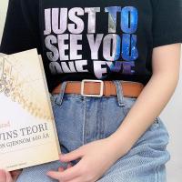 ราคา เข็มขัดผู้หญิง เข็มขัดแฟชั่น เกาหลี เข็มขัดหัวกลมสไตล์วินเทจ แมตช์แบบสบาย ๆ เข็มขัดยีนส์ (17174840962)