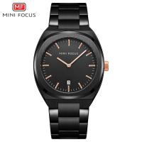 ราคา MINI FOCUS นาฬิกาผู้ชายแฟชั่นอินเทรนด์ปฏิทินการเคลื่อนไหวของญี่ปุ่นนาฬิกาผู้ชายสายเหล็กกันน้ำแบบวงกลมคู่ 0319G (16799345895)