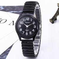 ราคา แฟชั่นนาฬิกาข้อมือผู้หญิงยางยืดนาฬิกาสำหรับผู้ชายหญิงคู่ทั่วไป Casual นาฬิกาสายเหล็ก (17469855432)