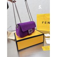 ราคา COD พร้อมกล่อง Fendi Baguette กระเป๋าถือโซ่ขนาดกลางและยาว3D เนื้อ FF รูปแบบแฟชั่นกระเป๋าสะพายอารมณ์ Christmas Gift (16543322499)