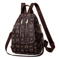 ราคา Ready Stock Bag Pack PU Leather Backpack Women Sling Bag Letter Printing Back Pack Large Capacity Travel Bagpack (16555175712)