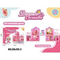 ราคา Spot parcel post Cross Border DIY Villa House Paradise House Dream Doll Mansion Toy Castle Creative Assembly Model Set (19303396771)