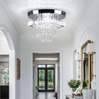 ราคา ใหม่โมเดิร์นคริสตัลโคมไฟระย้ารอบโคมไฟเพดานLustres De Cristal E27แขวนโคมไฟสำหรับห้องรับประทานอาหารห้องโถงห้องครัวห้องนอน ไม่รวมหลอดไฟ (20878057399)