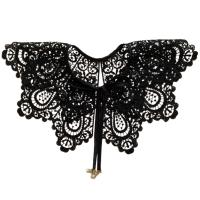 ราคา ปกคอเสื้อปลอมพร้อมสร้อยคอมุกหนังสังเคราะห์แบบจำลองทำเองสีทึบสไตล์จีนปักลูกไม้ผ้าคลุมไหล่สั้นสำหรับตัดเย็บปกเสื้อปลอมปักลายร้าน (20360553456)