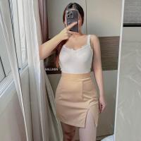ราคา กระโปรงทรงเอ ผ่าหน้า กระโปรงสาวอวบ 2XL 5XL ทรงเอ แหวกข้าง ไซส์ใหญ่ สาวอวบ เสื้อผ้าสาวอวบ (19822279434)
