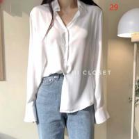 ราคา พร้อมส่ง เสื้อเชิ้ตลำลองผู้หญิงเเขนยาวส ผ้าใส่สบาย ไม่ร้อน ใส่ได้ทุกโอกาส (20283048778)