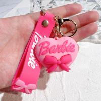 ราคา New Barbie Princess Keychain Pink Barbie Model Toys Letter Heart Key Chain for Girl Bag Keyrings Car Key Holder Accessories (20029176315)
