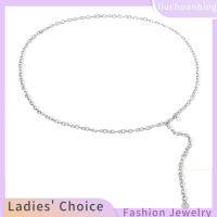 ราคา COD เครื่องเพชรพลอย Liuchuanbingเครื่องเพชรพลอยแฟชั่นเข็มขัดสายโซ่สำหรับผู้หญิงเข็มขัดสายโซ่สำหรับชุดเดรสกระโปรงยาวโลหะทองเงินสำหรับเสื้อเชิ้ตเสื้อผ้า (20223612201)