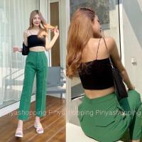 ราคา กางเกงขา8 ส่วนทรงกระบอกเล็กเก็บทรงสวยแต่งกระเป๋าหลังS XL (19467531900)