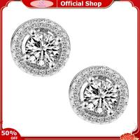 ราคา TEQIN Fast Delivery Women Stud Earrings Creative Inlaid Crystal Zirconium Earrings Jewelry Gifts For Birthday Wedding (20970499589)