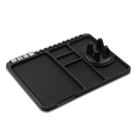 ราคา ที่วางโทรศัพท์มือถือมัลติฟังก์ชั่นแผ่นกันลื่นสำหรับติดแผงหน้าปัดซิลิโคนสำหรับรถบรรทุกจอดรถชั่วคราว (13082824131)