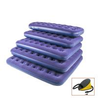 ราคา CAMPOUT Inflatable mattress PVC outdoor air mattress folding single double mattress thick flocked mattress household air mattress (18777495529)