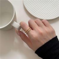 ราคา แหวนลายไม้ไผ่ Minimal and Chic ความหมายดี วัสดุ ทองเหลืองคุณภาพสูง สีทอง 18K บริการเก็บเงินปลายทาง (16140927056)