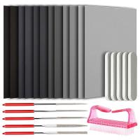ราคา 23 Pcs Resin Casting Tools Set Epoxy Resin Polishing Kit 12 Sand Papers 5 Polishing Blocks 5 Shapes Files 1 Brush (17079967141)