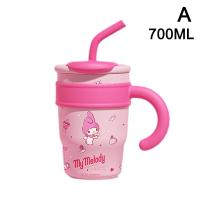 ราคา Sanrio Hello Kitty Big Insulation Cup Cute Straw Cup Office High Ice Cup Beauty H4T9 (20811681889)