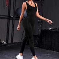ราคา Womens Yoga Jumpsuit Workout Sleeveless Jumpsuit Gym Suit Sportswear Fitness Shorts Work Wear Suit One Piece (20686623088)