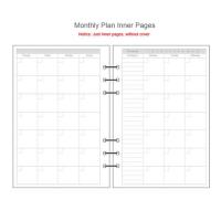 ราคา MEICI นักเรียน Grid Dot A5 A6 A7 Spiral Binder Line Daily Planner Loose Leaf Inner Page Paper Refill Binder Inside Page Notebook Refill (16597095966)