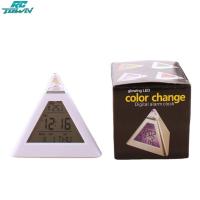 ราคา รูปร่างพีระมิดนาฬิกาปลุก Led ดิจิตอลแสดงอุณหภูมิข้อมูลเวลานาฬิกาตั้งโต๊ะ7เปลี่ยนสีได้ (21027459574)