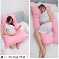 ราคา รับรองคุณภาพ ผ้าคอตต้อนแท้ ใบขนาดใหญ่ใหญ่ หมอนคนท้อง หมอนรองครรภ์ หมอนสุขภาพ สีชมพู (14845801313)