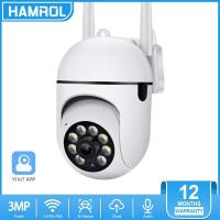 ราคา Hamrol YI loT 3MP 5G PTZ WiFi IP Camera Auto Tracking 2MP Color Night Vision Motion Detection Alarm Home CCTV Security Camera (15250542664)