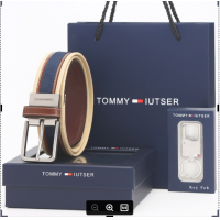 ราคา 2023 Tommy TOMMY เข็มขัดหนังผู้ชายผ้าใบสบาย ๆ เข็มขัดผู้ชายหัวเข็มขัดกางเกงยีนส์เยาวชนเข็มขัดกอล์ฟ H รุ่นเกาหลี Fairliarˉ PXGˉJ Lindebergↂ (20124816501)