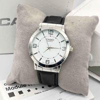 ราคา New นาฬิกา casio ใหม่ล่าสุด นาฬิาข้อมือ คาสิโอ นาฬิกา ชาย หน้าปัดสีดำ ขาว น้ำเงิน เรียบหรูลงตัว สายหนัง ขนาด 40 มม พร้อมถ่านแถม (19854800248)