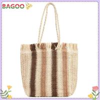 ราคา จัดส่งเร็ว กระเป๋าสะพายไหล่กระเป๋าถือสตรีทำด้วยมืองานสานชายหาดฤดูร้อนกระเป๋าถือสตรี (18576928215)