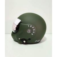 ราคา AVEX หมวกกันน็อคเต็มใบ รุ่น TOPGUN สีขี้ม้าด้าน แว่นดำ (20679646704)