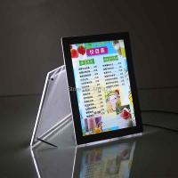 ราคา A4 Single Sided Magnetic Front Panel Lightbox Poster Frames Table Crystal Led Light Box Display (11132435348)
