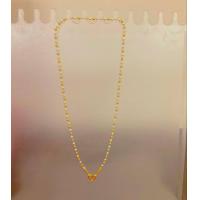 ราคา สร้อยคอ สองกษัทย์1บาท งานหุ้มทองคำขาว (20550178235)