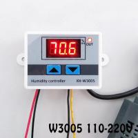 ราคา สวิตช์ควบคุมความชื้นตัวควบคุมความชื้นแบบดิจิตอล12V 24V 220V XH W3005 Hygrostat พร้อมเซ็นเซอร์ (18629343763)