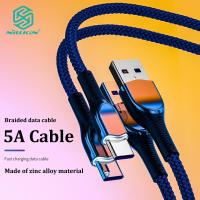 ราคา Nillkin สายชาร์จเร็วไนลอน5Aสายชาร์จ Type C Usb สำหรับ iPhone Xiaomi Poco X4 Pro สายชาร์จสำหรับ Samsung Galaxy A52 Redmi Note 11S TYPE C Micro Lightning (14247264042)