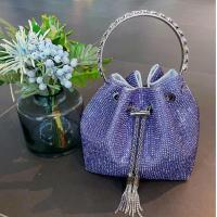 ราคา Colorful Crystal Shiny Rhinestone Diamond Evening Clutch Bag Wedding Party Bucket Purse Women Handbag Shoulder Messenger Bag (20439974100)