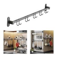 ราคา Miracle Shining ราวแขวนในครัวฝาปิดหม้อกระทะราวแขวนสิ่งของสำหรับห้องครัวห้องน้ำ (19264493027)