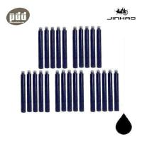 ราคา 5 กล่อง JINHAO หมึกหลอดปากกาหมึกซีม แบบสั้น ขนาดมาตรฐาน สีดำ น้ำเงิน 5 packs JINHAO Ink Cartridge Fountain Pen Refills Black Blue Ink (670678800)
